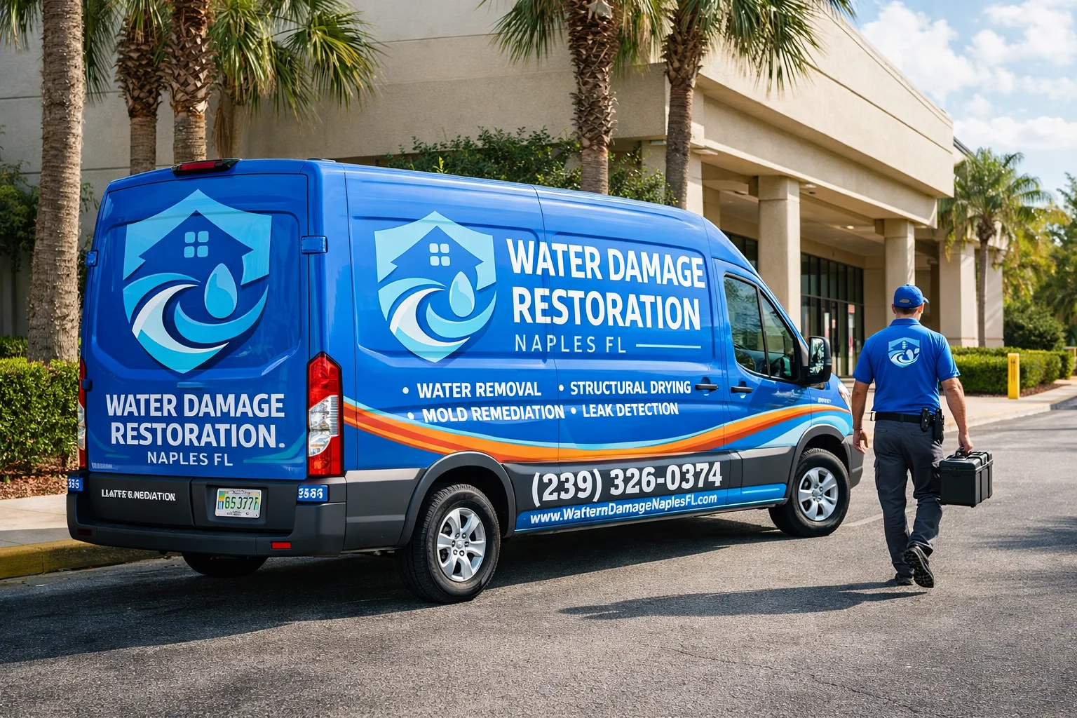 Water Damage Restoration Naples FL - Branded Van 2